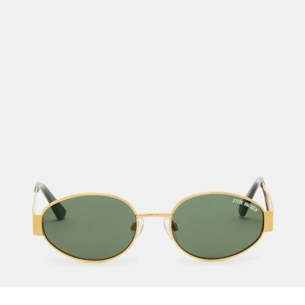 Steve Madden Gold and Green Sunglasses
